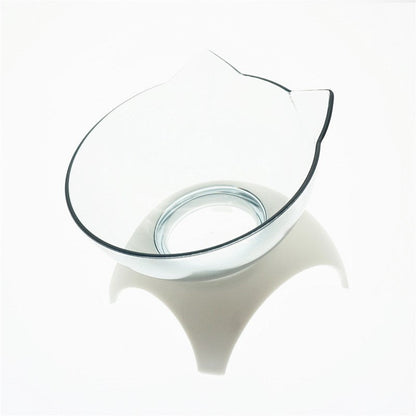 Non Slip Double Cat Bowl With Raised Stand